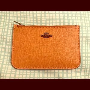 Coach Dark Blush Zip Card Case